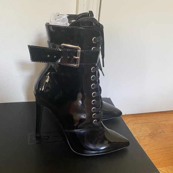 Danielle Guizio Patent Leather Booties - Picture 5 of 5